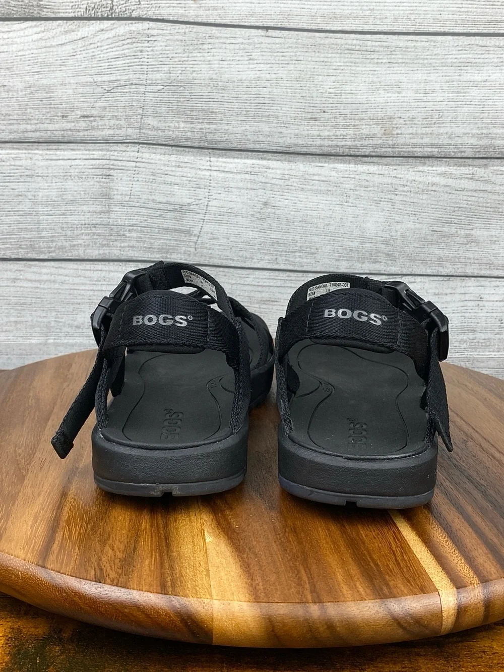 Bogs Rio Sandal H2OGrip Outsole Black Nylon Straps Water Shoes Men’s Size 11